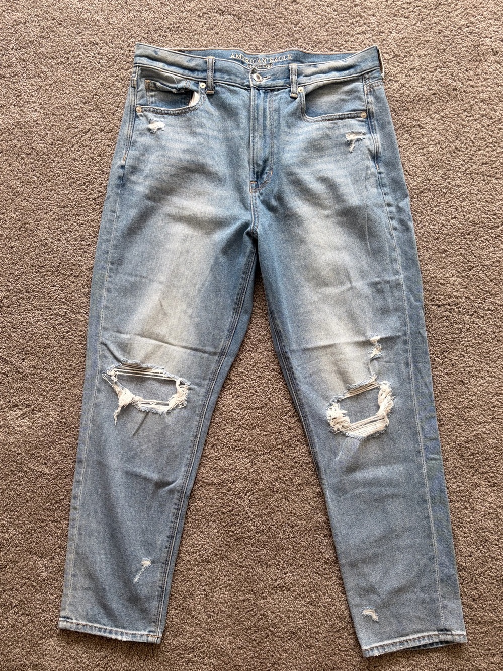 American Eagle Outfitters Light Blue Cropped Denim Jeans